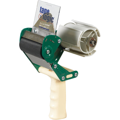 Speed up case sealing with this premium 3" pistol grip tape dispenser featuring a patented retractable cutting blade. Metal/plastic construction with adjustable tension control delivers consistent adhesion on every carton. Sold as 1 each–the go-to choice for packing line supervisors demanding reliability and efficiency.