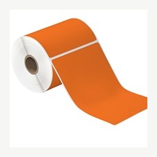 4x6 Orange Thermal Transfer Labels - Desktop, 250/Roll