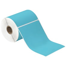 4x6 Blue Thermal Transfer Labels - Desktop, 250/Roll