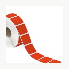 1.5x0.75 Red Desktop Direct Thermal Labels 1780/Roll
