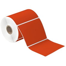 4x4 Red Desktop Direct Thermal Labels 377/Roll