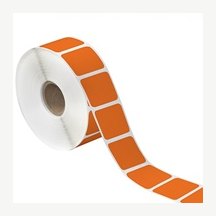 1.5x1 Orange Desktop Direct Thermal Labels 1310/Roll
