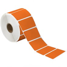 2.25x1.25 Orange Desktop Direct Thermal Labels 1135/Roll