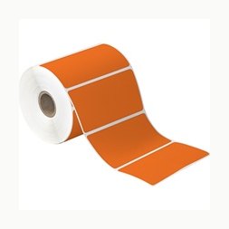 4x2 Orange Desktop Direct Thermal Labels 735/Roll