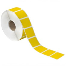 1.5x0.75 Yellow Desktop Direct Thermal Labels 1780/Roll