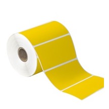 4x2 Yellow Desktop Direct Thermal Labels 735/Roll