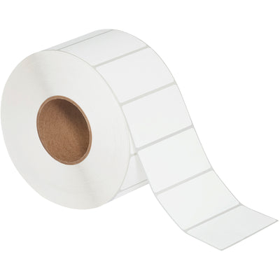 Professional-grade 4x2" white thermal transfer labels designed for high-volume shipping and product identification. Matte coated facestock with permanent pressure-sensitive adhesive adheres reliably to corrugated cartons and packaging. Compatible with Zebra, Datamax, Sato, and most thermal label printers–sold as a case of 4 rolls.