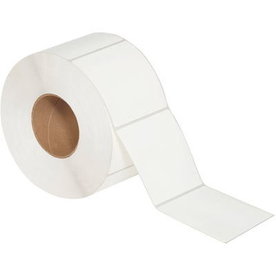 Premium 4x4 inch white matte thermal transfer labels designed for high-volume shipping and product identification. Permanently adhere to corrugated cartons with reliable pressure-sensitive adhesive. Compatible with Zebra, Datamax, and Sato thermal label printers–case of 4 ensures compliance-ready inventory for your logistics operation.