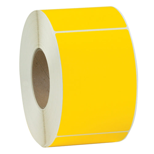 4x6 Yellow Topcoated Thermal Transfer Shipping Labels 4/Case THL130YW - alias listing