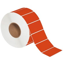 4x2 Red Thermal Transfer Labels 3000/Roll