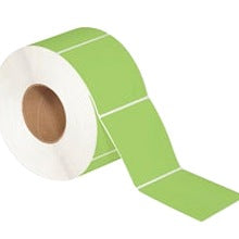 4x4 Green Thermal Transfer Labels 1500/Roll THL139GN - alias listing