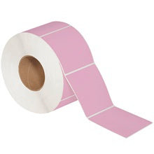 4x4 Pink Thermal Transfer Labels 1500/Roll