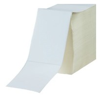 3x5 White Fanfold Thermal Transfer Labels