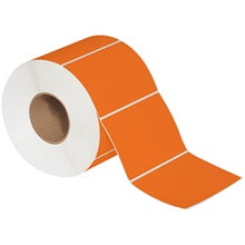 6x4 Orange Thermal Transfer Labels 1500/Roll