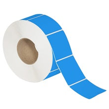 2x3 Fluorescent Blue Thermal Transfer Labels