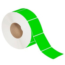 2x3 Fluorescent Green Thermal Transfer Labels