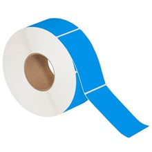 3x5 Fluorescent Blue Thermal Transfer Labels