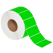 4x2 Fluorescent Green Thermal Transfer Labels