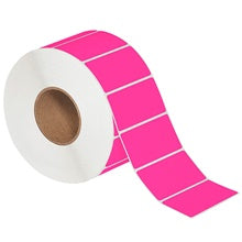 4x2 Fluorescent Pink Thermal Transfer Labels