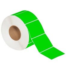 4x3 Fluorescent Green Thermal Transfer Labels