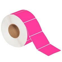 4x3 Fluorescent Pink Thermal Transfer Labels