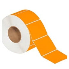 4x3 Fluorescent Orange Thermal Transfer Labels THL146RG - alias listing