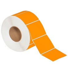 4x3 Fluorescent Orange Thermal Transfer Labels