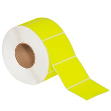 4x3 Fluorescent Yellow Thermal Transfer Labels