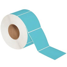 4x4 Blue Direct Thermal Labels 1500/Roll