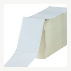 4x1 White Direct Thermal Label Fanfold 11000/Roll