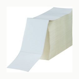 4x2 White Direct Thermal Label Fanfold 6000/Roll