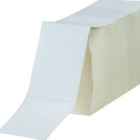 4x3 White Direct Thermal Label Fanfold 4000/Roll