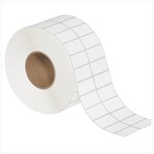 1.5x0.5 2 Up White Thermal Transfer Labels 19200/Roll