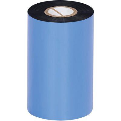 Premium 4.02" x 1181' black resin thermal transfer ribbons designed for Datamax and Zebra printers. Printhead Saver and anti-static coating extend printhead life and cut operating costs. Case of 6 ribbons delivers sharp, durable prints on synthetics and films.