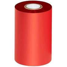 4.02x1181 ft Red Thermal Transfer Ribbons Wax/Resin 6/Case