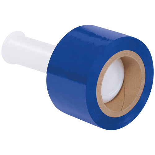 3 in x 1000 ft 80 Gauge Blue Bundling Stretch Film 18/Case TNB303BLUE