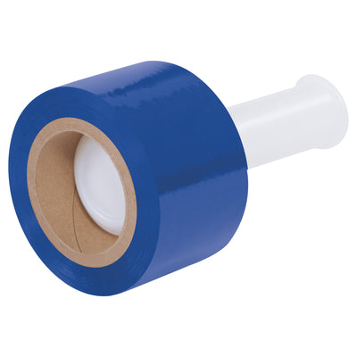 Replace strapping and tape with our 80 gauge blue bundling stretch film–faster application, superior load retention, and inventory-coding visibility. Each case includes 18 rolls of 3" x 1000' quiet cast film with one plastic dispenser. Residue-free formula keeps products clean.