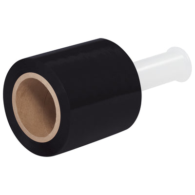 Replace strapping and tape with Packrift's 5" x 80 Gauge black bundling stretch film–faster, more economical, and quieter cast film for shipping. Each case includes 12 rolls with plastic dispensers. No residue, color-coded for inventory control.