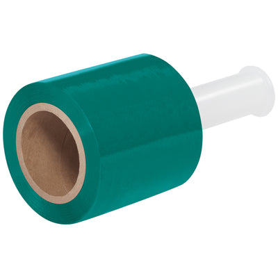 Secure bundled shipments faster and cheaper than strapping with our 5" x 80 Gauge green cast stretch film. Each case includes 12 rolls of 1000' film plus dispensers–perfect for inventory coding and load retention. Quiet, residue-free application keeps your warehouse running smoothly.