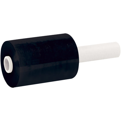 Professional-grade black bundling film with 1" extended core for ergonomic hand wrapping and faster bundling than tape or strapping. Each case includes 12 rolls of 5" x 80 Gauge x 1000' cast film–built-in handles make every roll ready to use straight from the box. No residue, quiet operation, and ideal for color-coded inventory dating.