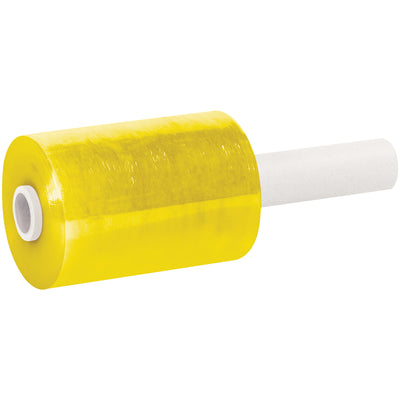 Fast, economical bundling solution with built-in 1" diameter core handle–ready to use straight out of the box. Each case includes 12 rolls of 5" x 80 Gauge x 1000' yellow cast film for superior load retention and inventory identification. More efficient than strapping or tape, with zero residue and quiet application.