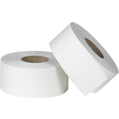 Bedford 2-ply jumbo bathroom tissue delivers economical quality for high-traffic commercial restrooms. Each case includes 12 rolls of 3.31" x 1000' tissue, designed to reduce changeouts and cut supply costs. Cost-effective jan-san solution trusted by facility managers nationwide.