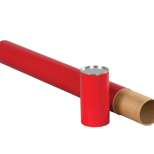 3x24 Red Spiral Wound Mailing Tubes 24/Case TT3024
