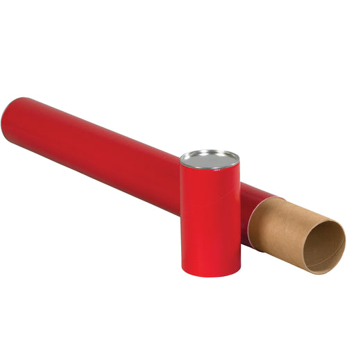 Industrial-grade 3x30 red telescoping tubes with 0.125
