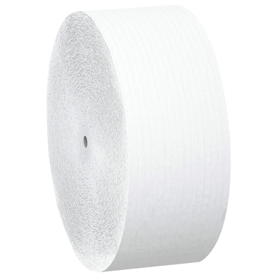 Scott® Essential™ 2-ply coreless toilet tissue delivers high strength with extra softness, requiring fewer refills and reducing maintenance costs. This 36-roll case of white paper tissue is engineered for efficient dispensing in commercial and industrial facilities. Compatible with coreless dispensers–less downtime, less waste, maximum productivity.
