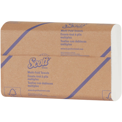 Super-strong Scott Surpass white multi-fold paper towels engineered for demanding commercial environments. Compatible with all standard C-fold and multi-fold dispensers. Each case contains 20 packs‚the cost-efficient choice for facilities requiring reliable hand-drying solutions.