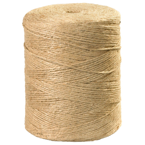 Heavy-duty 3-ply jute twine delivers 84 lb tensile strength for reliable parcel securing and industrial wrapping. This 5000-foot natural fiber twine is biodegradable, cost-effective, and ideal for shipping compliance. Perfect for general-purpose tying applications across packaging, garden, and kitchen environments.