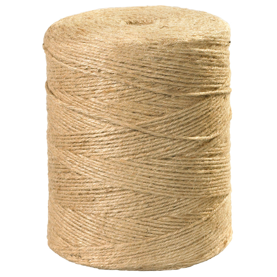 Heavy-duty 3-ply jute twine delivers 84 lb tensile strength for reliable parcel securing and industrial wrapping. This 5000-foot natural fiber twine is biodegradable, cost-effective, and ideal for shipping compliance. Perfect for general-purpose tying applications across packaging, garden, and kitchen environments.