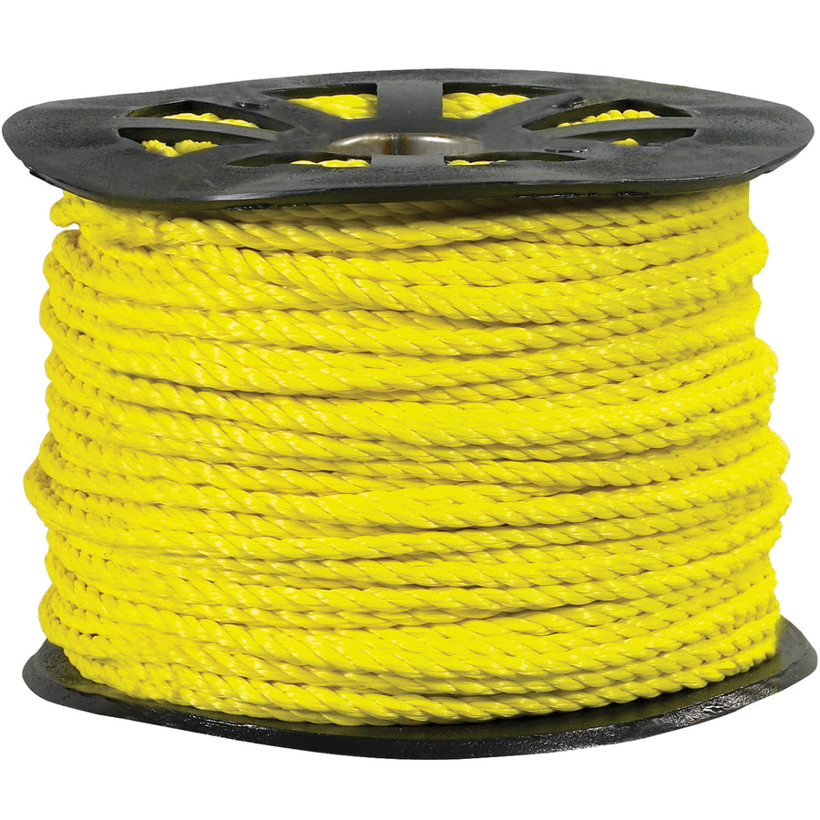 Heavy-duty 1/2" twisted polypropylene rope delivers 3,800 lb tensile strength in a 600' case length. Lightweight, buoyant, and resistant to oil, gasoline, water, and chemicals‚ideal for industrial tying, securing, and fastening applications. Single case unit packed for easy inventory management.