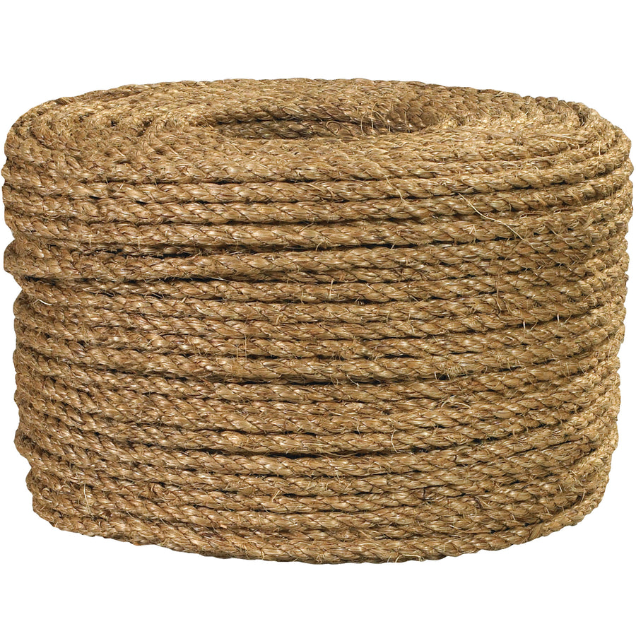 3/8" Manila Rope 600' 1200 lb Tensile - Industrial Grade, Case of 1
